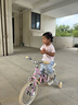 酷骑（COOGHI）小飞侠儿童自行车3-6-8岁男女孩超轻儿童单车自行车14寸 樱霞粉 实拍图
