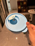 特百惠（Tupperware）微波460ml水晶汤碗可加热学生上班族便携野餐露营饭盒单个 天空蓝 实拍图