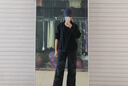 森马（Semir）外套女抗静电摇粒绒宽松休闲百搭冬季拼接立领插肩袖夹克简约 灰白10812 L 实拍图