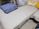 艾薇（AVIVI）全棉沙发垫坐垫四季通用防滑垫沙发套罩扶手靠背巾90*90福叶米色 实拍图