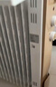 美的（Midea）【金缕衣】取暖器家用/电暖器/电暖气/加湿烘衣/13片大面积取暖器/电热油汀取暖器NY2213-18GW 实拍图