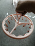 茶花晾衣夹 衣架带夹子圆形晾衣架晒袜子架圆型(18+3)夹袜架挂架 浅红 实拍图