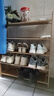 WAWJ鞋架子简易门口放室内家用宿舍竹收纳小窄入新款实木鞋柜多层置物 5层70长【加固加厚】 实拍图