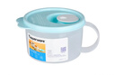 特百惠（Tupperware）微波460ml水晶汤碗可加热学生上班族便携野餐露营饭盒单个装蓝 实拍图