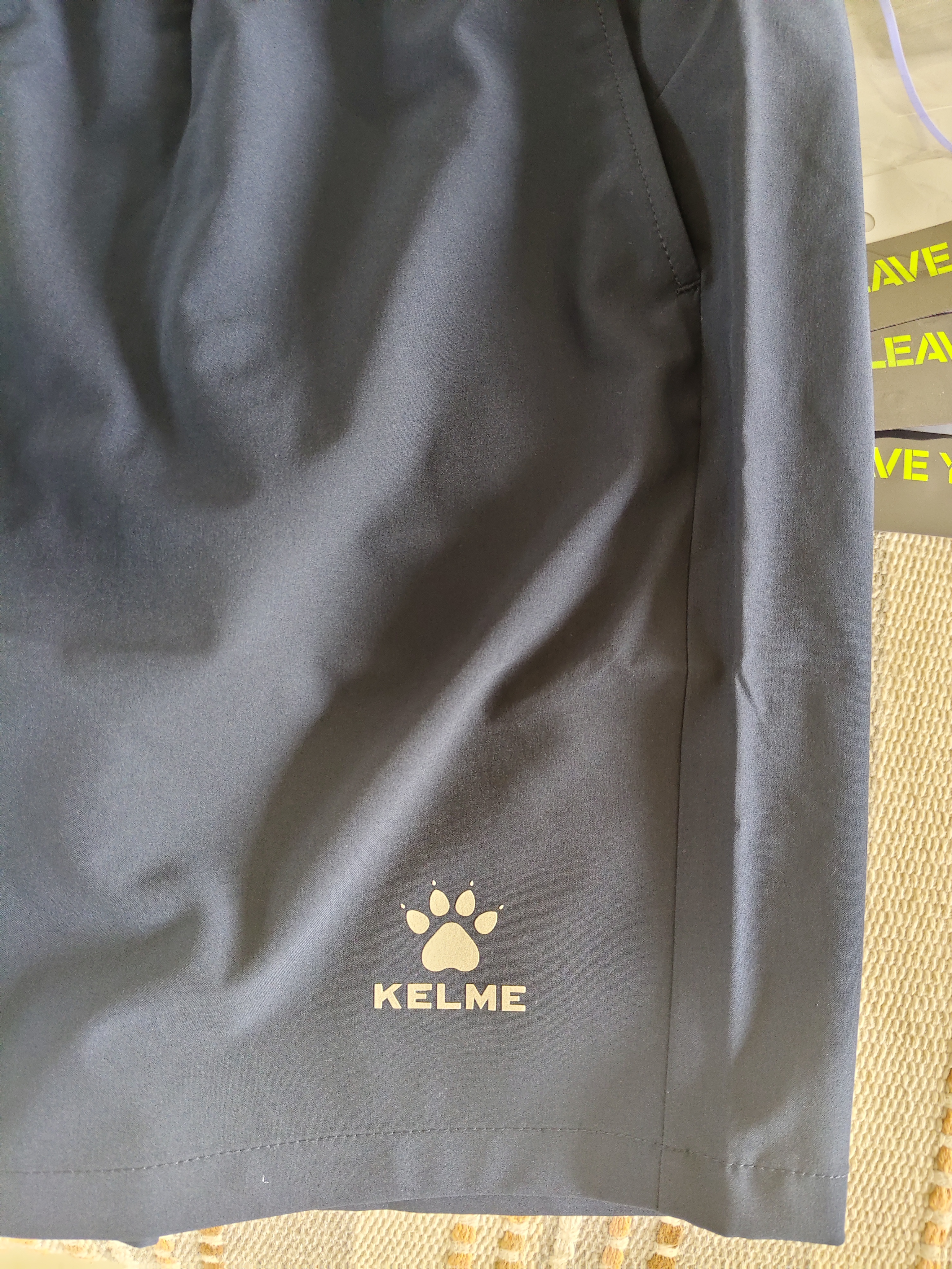 卡尔美（KELME）运动短裤男梭织速干训练跑步短裤轻薄透气五分裤 深蓝   XL 实拍图