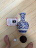 傲世景德镇陶瓷器青花瓷花瓶工艺品客厅摆件玄关办公室博古架装饰品 青花缠枝莲赏瓶+底座+证书 实拍图