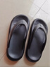 大嘴猴（paul frank）人字拖男士夏季软底沙滩鞋女士夹趾室内居家凉拖鞋 黑色 44-45  实拍图