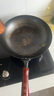 阎铁匠章丘炒锅铁锅已开锅轻便炒菜锅锻打无涂层老式圆底正品官方旗舰店 轻便锤印木把32厘米 32cm 圆底炒锅 实拍图