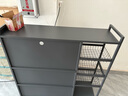 帅仕厨房置物架落地橱柜多层微波炉烤箱收纳碗柜餐边水果蔬菜储物架子 【特厚加高层】灰4层120长32深 实拍图