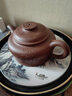 悟茶事陶瓷吸水茶盘家用小型干泡台储水式简易圆形茶台中式茶托盘 水墨山水(黑色) 实拍图