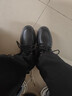 星头啄木鸟100%全牛皮星头啄木鸟棉鞋男2025冬季新款羊毛加绒加厚保暖雪地靴 SF9199黑色棉鞋 39 实拍图