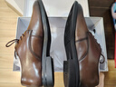森达父亲礼物皮鞋男自营真皮牛皮上班商务正装男结婚鞋 棕色 39 实拍图