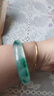 珒珏 翡翠手镯 女士玉手镯冰糯种飘花处理平安镯送妈妈老婆节日礼物 内径59-60mm(附鉴定证书) 实拍图