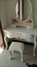 田园驿站欧式实木梳妆台卧室高级感梳妆柜梳妆台一体卧室化妆桌梳妆台轻奢 0.8米/妆台+妆镜+妆凳 实拍图