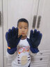 牧萌儿童手套滑雪手套男童骑行防水小孩玩雪卡通保暖手套 藏青色 XL 实拍图