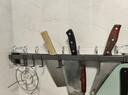 加度枪灰厨房挂钩免打孔挂杆厨房置物架壁挂式排钩锅铲勺子刀架收纳架 实拍图