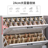 凡社超薄翻斗鞋柜门口 简约小户型客厅玄关入户三门双层放鞋柜 实拍图