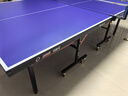 红双喜专业滚轮折叠乒乓球台标准比赛TK2系列球桌含球拍网架乒球 实拍图