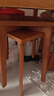 家逸凳子家用实木小板凳餐厅椅子创意方凳可叠放吧台矮凳 实拍图