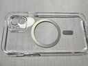 倍思 适用苹果12手机壳 iphone12保护套magsafe磁吸充电壳防滑防摔男女镜面网红潮款 全透明 实拍图