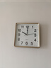 北极星（POLARIS） 挂钟客厅家用大气方形石英钟办公时钟表卧室钟表25*25cm 实拍图