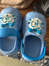 巴布豆童鞋男童拖鞋夏季软底宝宝沙滩鞋儿童洞洞鞋117342003浅月色150 实拍图