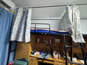 西漢（XIHAN）学生宿舍强遮光床帘0.9米床【上下铺通用 可购买全框支架】 【花篮兔】2片帘子 2米长*1.2米高 实拍图