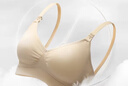 美德乐（Medela）哺乳文胸产后喂奶孕妇内衣单层前开扣轻盈款 奶油色 M 实拍图