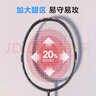 京东京造 利刃700碳素羽毛球拍对拍 耐打超轻已穿线 赠拍包+10球 实拍图