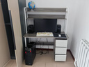 尋巧（SPERMEK）电脑桌书桌书柜组合家用台式卧室学生学习写字桌简约办公桌子 【升级三抽】120CM欧文莱灰色 实拍图