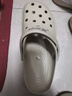 特步（XTEP）运动拖鞋外穿男情侣款洞洞鞋男士舒适休闲凉鞋男  A012 米色 42 实拍图