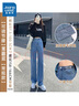 真维斯（Jeanswest）女装牛仔裤子时尚港风2025春夏季新款显瘦直筒裤休闲百搭长裤GYP A雾霾蓝8520（直筒长裤） 版型偏大建议拍小一码 26 实拍图