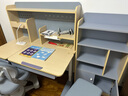 思鹿法国silux儿童学习写字桌家用可升降课桌椅小户型学生实木书桌 灰1.2米PRO四件套/智能语音灯光 实拍图