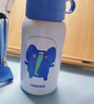 哈尔斯儿童保温杯大容量316L不锈钢吸管杯学生便携宝宝高颜值杯子 酷酷象赠杯套+清洁套装550ml 实拍图