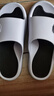 回力运动拖鞋男浴室内户外不易滑厚底凉拖鞋HL39391白黑色45-46码 实拍图