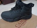 骆驼（CAMEL）加绒男鞋高帮休闲父亲秋冬保暖棉鞋 K14C36L3635 黑色 41 实拍图