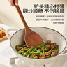 双枪乌檀木长柄锅铲菜铲汤勺木质不沾锅三件套厨具防烫整木制作 实拍图