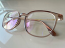 依视路（ESSILOR） 钻晶系列高清耐磨防蓝光近视超薄镜片专业配度数眼镜架男女镜框 TR90-全框-1069BR-茶色 镜框+依视路A4防蓝光1.60现片 实拍图