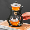 津盼玻璃自动茶具套装轻奢高档懒人泡茶神器磁吸泡茶壶三件套长辈礼物 宫灯磁吸茶具套装 实拍图