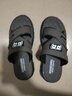 欧伦啄木鸟凉鞋男外穿防滑防臭沙滩鞋厚底耐磨秋季开车凉拖两用鞋 深灰色 【舒适按摩底】 40 【偏小一码，适合39码脚】 实拍图