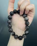 蔓笙手串男盘玩黑曜石手链男士潮流时尚简约学生手环百搭男生手把件 10mm 实拍图