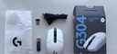 罗技（G）G304/G304X秒鲨 无线游戏鼠标57克轻量化双模6键宏编程一键连招长续航电竞鼠标送男女生礼物 G304白色+白印花防滑贴 实拍图