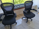 卡弗特人体工学椅电脑椅家用学习椅舒适久坐办公座椅升降转椅书桌椅子 豪华款-黑框黑/旋转扶手-无头枕 实拍图