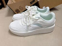 安踏（ANTA）女鞋板鞋子女2025秋冬季新款厚底增高运动休闲鞋百搭通勤小白鞋女 氧气绿 【店长推荐】 37.5 实拍图