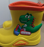 牧萌儿童雨鞋男童女童防水立体宝宝防滑耐磨卡通雨靴 黄色挖掘机 15码 实拍图