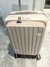 皇冠（CROWN）拉链铝框箱旅行箱登机箱大容量前开盖行李箱小型5278-20-蜜粉 实拍图