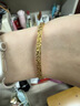 妗绮水贝黄金足金999包银实心手镯子24k金古法爆闪碎碎冰亮面镯子 4mm碎冰冰圈口包金1.9克 下单52-64备注 花小钱办大事 实拍图