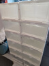 透明鞋柜防尘盒防潮鞋盒前开式置物架储物用品收纳箱收纳盒高颜值 透明加厚中号 6只装 实拍图