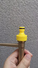 汉轩浇花水枪配件二通修补延长对接头软管水管快速通水接头奶嘴4分6分 4分/6分奶嘴接头 实拍图