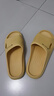 洁丽雅防臭拖鞋男士夏季2025新款居家室内浴室洗澡eva家用防滑凉拖鞋女 黄色【升级款】 40-41 【适合39-40码】 实拍图